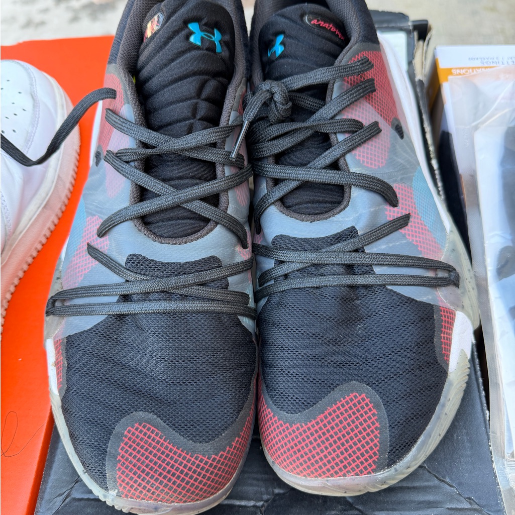 Under Armour Black And Red Training Sneakers